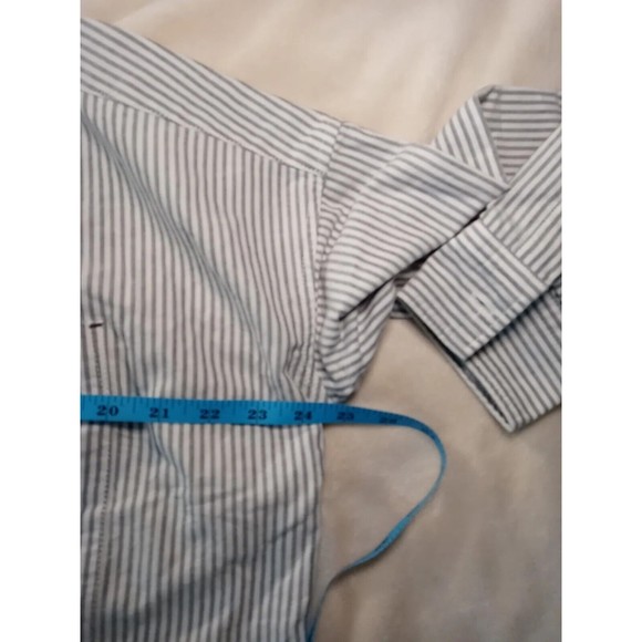 NWT Everlane Gray & White Oxford Shirt Dress Belted Organic Cotton Size XS - Picture 12 of 16